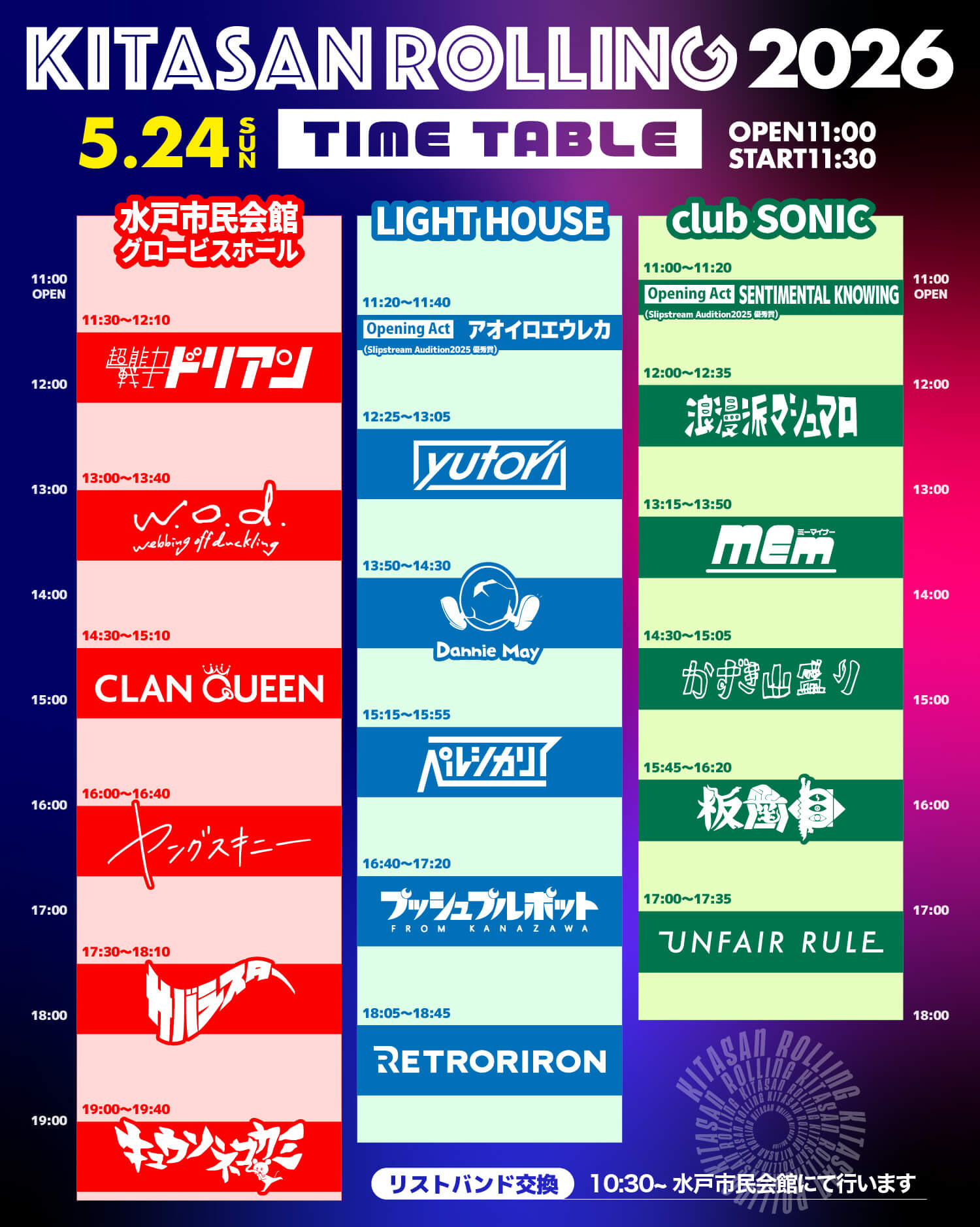 TIME TABLE